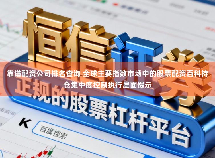 靠谱配资公司排名查询 全球主要指数市场中的股票配资百科持仓集中度控制执行层面提示