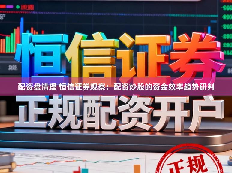 配资盘清理 恒信证券观察：配资炒股的资金效率趋势研判